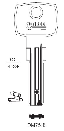 CHIAVE DM75LB | DM139     