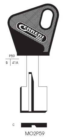 CHIAVE MO2RP59 | MT3RP    