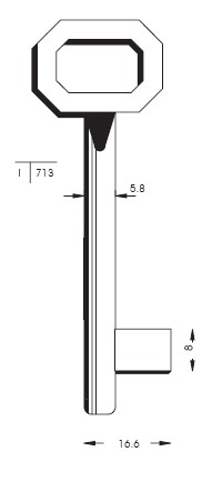 CHIAVE PP27M | 6P1MP      