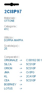 CHIAVE 2CI8P97 | 5CS10P   