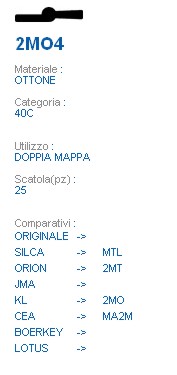 CHIAVE 2MO4 | MTL         