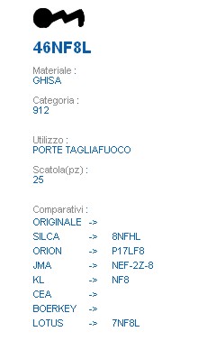 CHIAVE 46NF8L | 8NFHL     