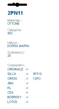 CHIAVE 2PN11 | 5PT10      