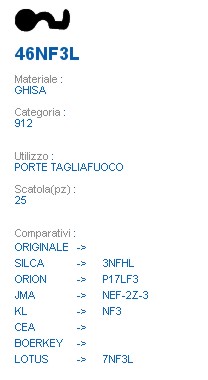 CHIAVE 46NF3L | 3NFHL     