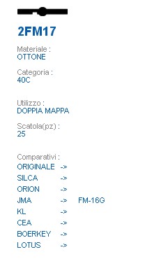 CHIAVE 2FM17 | FM-16G     