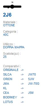 CHIAVE 2J6 | JW70         