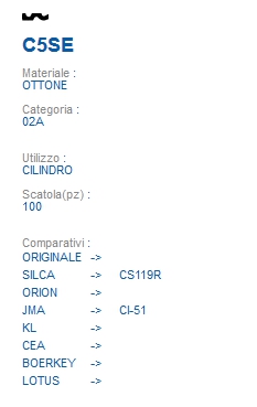 CHIAVE C5SE | CS119R      