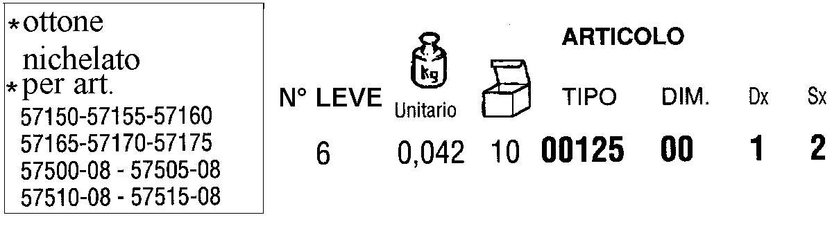 CHIAVE O/N INF. 6 0,042 DX