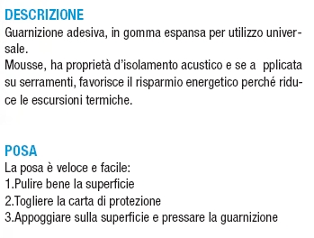 GUARNIZ MUSSTIK 30x5x15MT 