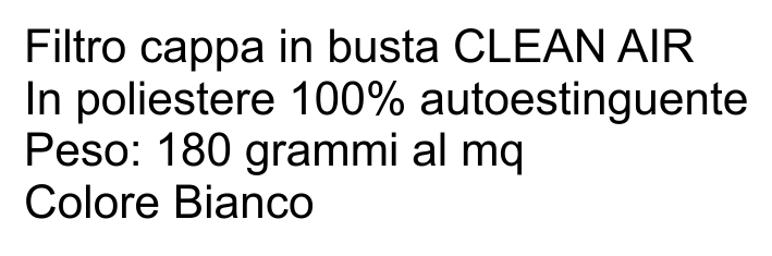 FILTRO CAPPA CLEAN 60x40  