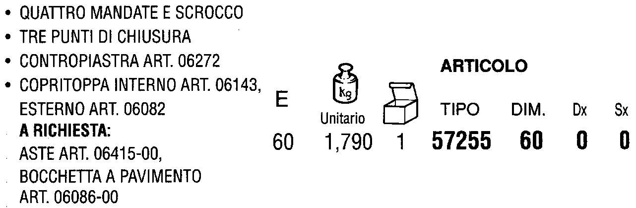 SER.xLEG. DOP/MAP 4M/S 3CH