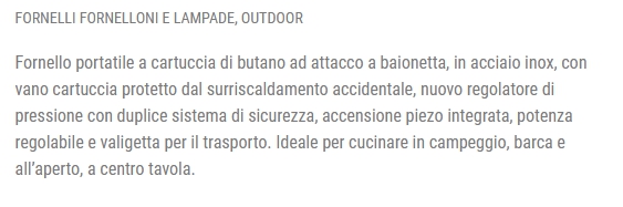 FORNELLO CUBA NEW EN-17476