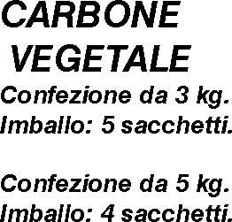 CARBONE LEGNA SACCO 3 kg  