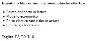 GUANTO GOMMA LATT ARAN T9 