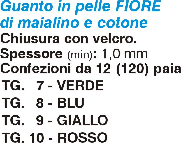 GUANTO FIORE/COT C/VELC  7