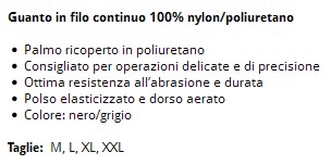 GUANTO NYLON 885 TG M     