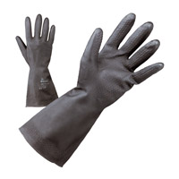 GUANTO NERO INTON LATT. XL