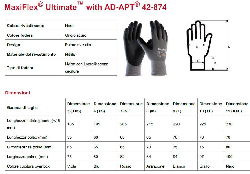GUANTO MAXIFLEX ULTIMA TG8
