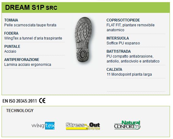 SCARPA UP DREAM S1P   TG40