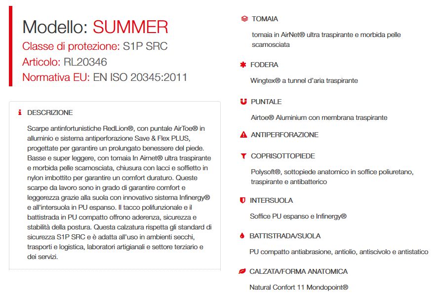 SCARPA SUMMER S1P SRC TG40