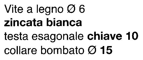 VITE TIRAF.ZINC.200P. 6x50