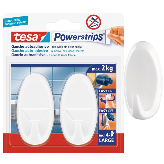 GANCIO OVALE BIANCO LARGE 