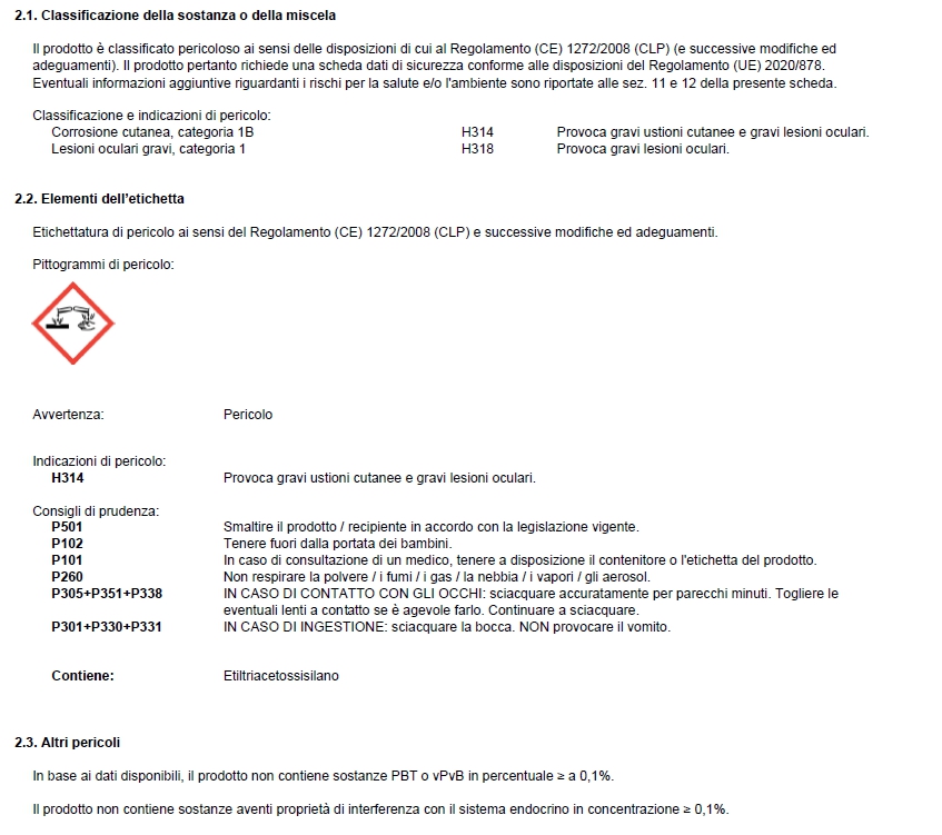 SILICONE ROSSO 300?  310ML
