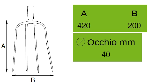 FORCA 4 DENT ORO C/DEN/ROM