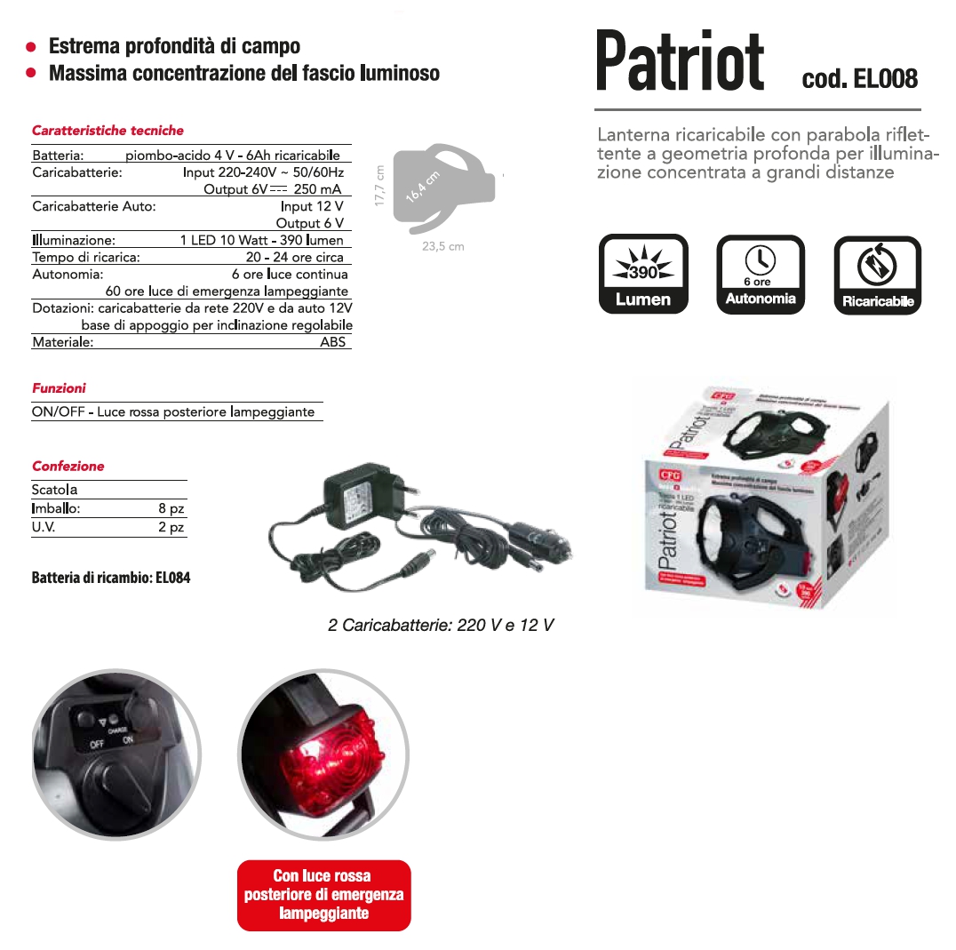 TORCIA PATRIOT RIC 390 LUM