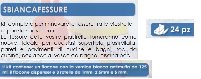 KIT SBIANCAFESSURE 125 ML 