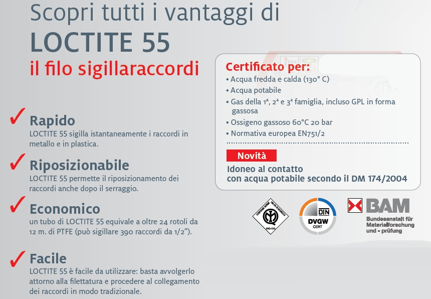 LOCTITE 55 FILO SIGIL 160M