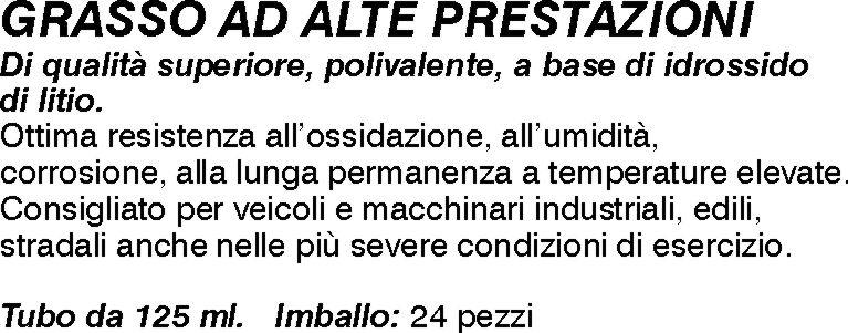 GRASSO ALTE PRESTAZ  125ML