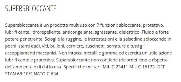 SUPERSBLOCCANTE    400 ML 