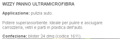 WIZZY PANNO MICROFIBRA 24D