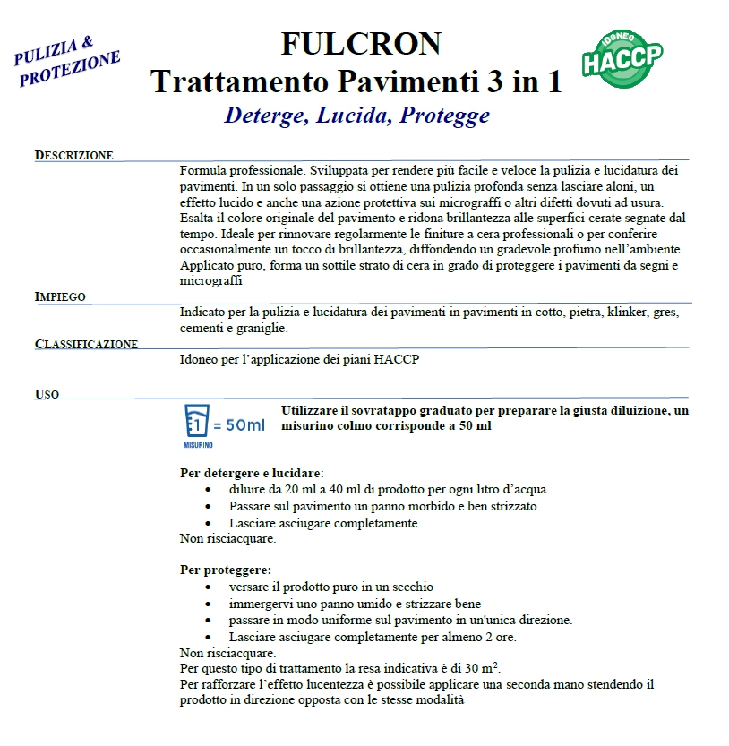 FULCRON PAVIMENTI 3IN1 1LT