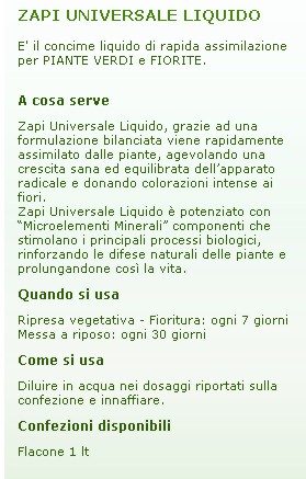 ZAPI CONCIME UNIVER LIQ 1L