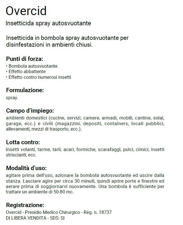 ZAPI OVERCID INSETTIC 150M