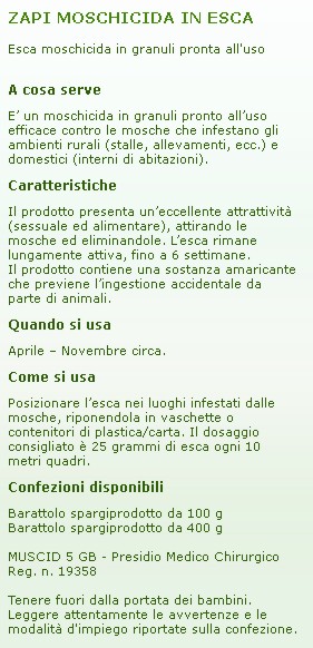 ZAPI MOSCHICIDA ESCA 100GR