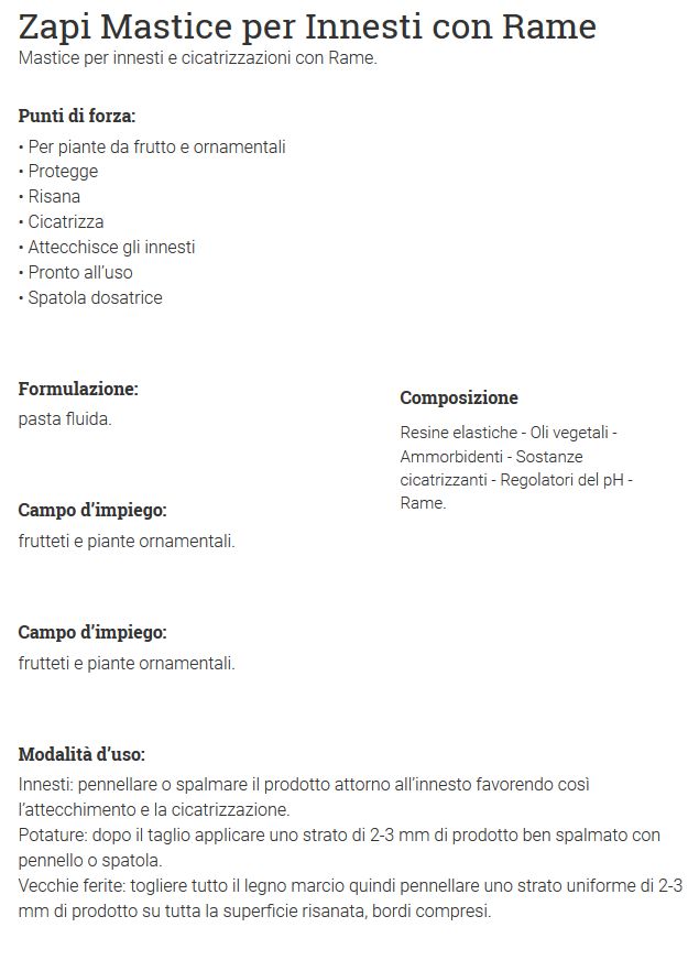 ZAPI MASTICE INNES+RAME300