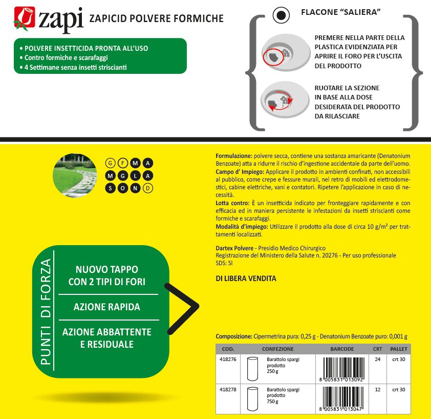 ZAPICID FORMIC POLV FCN250