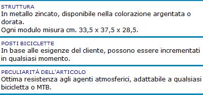 PORTA BICICLETTE 1 POSTO  