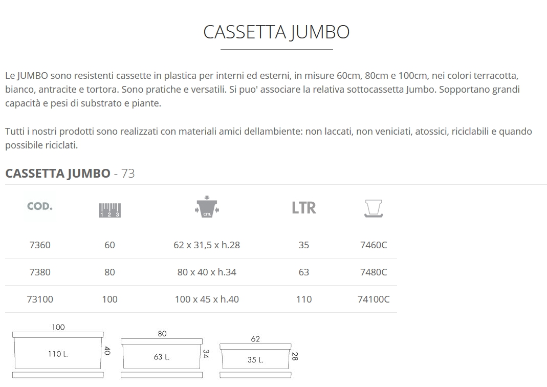 VASO/CASSETTA MEGA 60     
