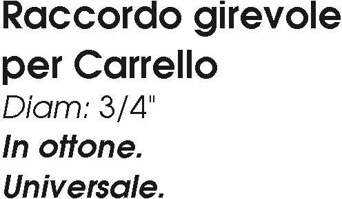 RACCORDO GIREVOLE RAP  3/4