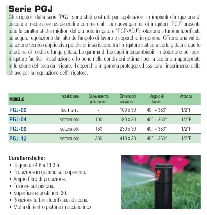 IRRIGATORE TURBINA PGJ-06 