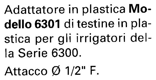 ADATTATORE IRRIGATORE PROS