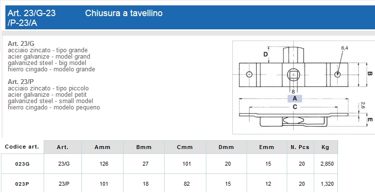 TAVELLINO QUADRO FEMM PICC