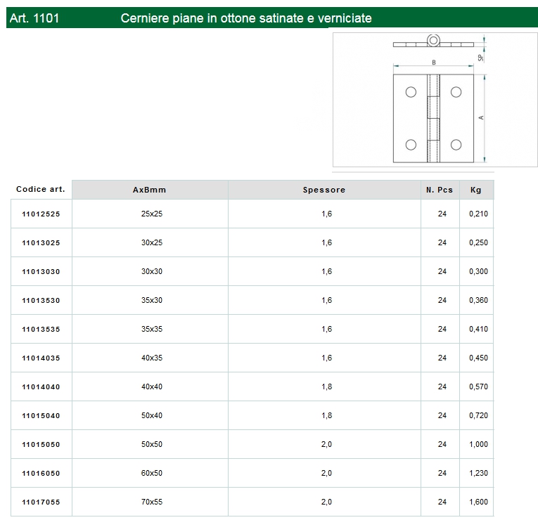 CERN PIANE OTT 25x25 SATIN