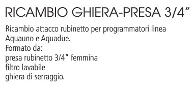 GHIERA RICAM 3/4F X PROGR.