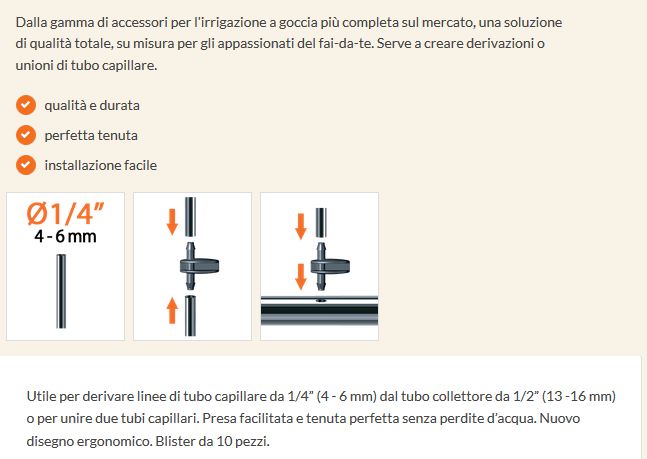 RACCORDO 2 VIE BLIST 10PZ 