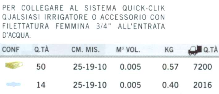 PRESA IRRIGAT. 3/4 M      